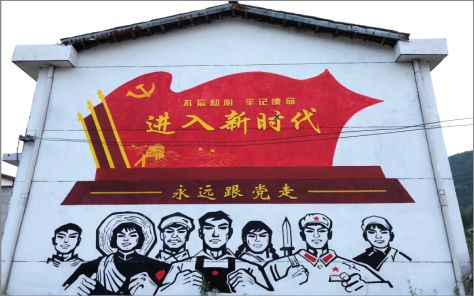 罗甸党建彩绘文化墙